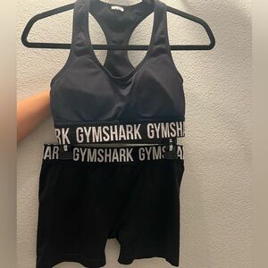 Gymshark Women's Black Logo Set M